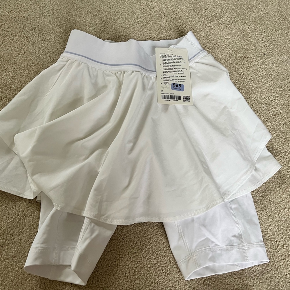 lululemon court rival skirt